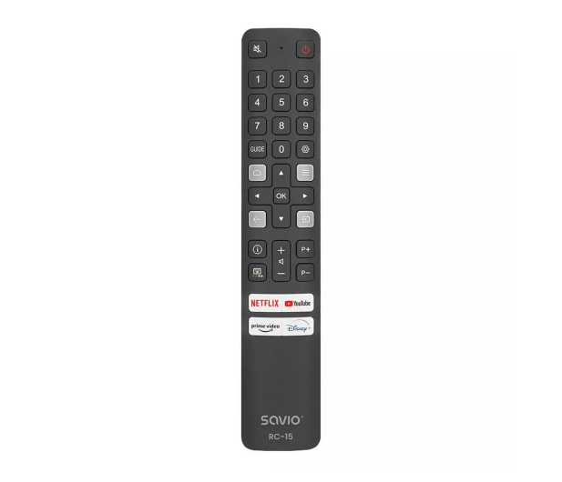 SAVIO Pilot uniwersalny/zamiennik do TV TCL, Smart TV, RC-15 - 1584226 - zdjęcie